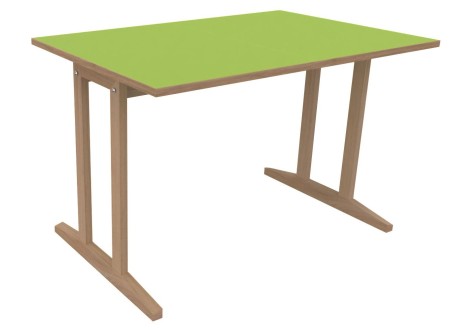 Table Soline piètement à dégagement latéral - 120x80 cm